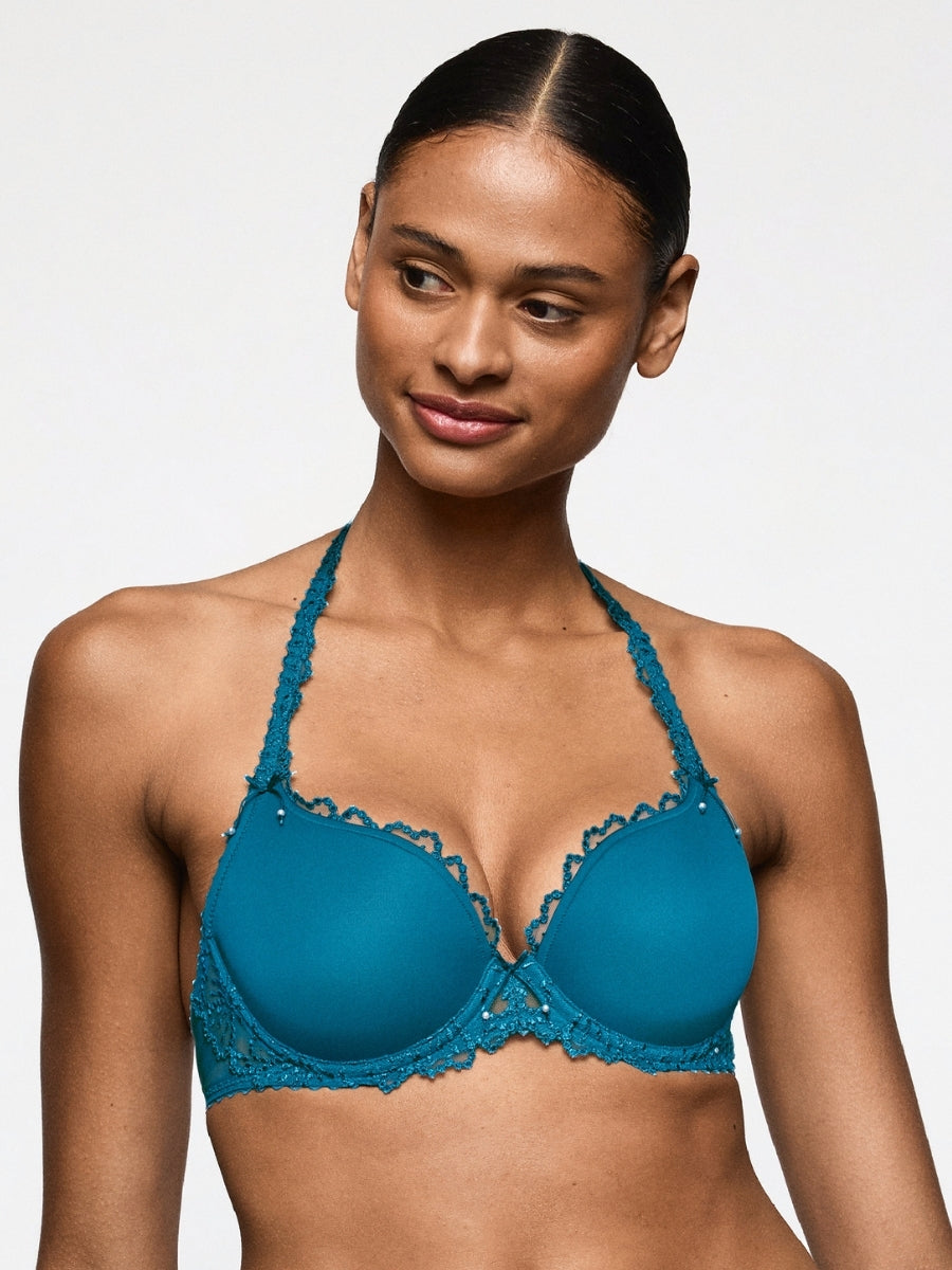Jane Padded Heartshape Bra - Peacock