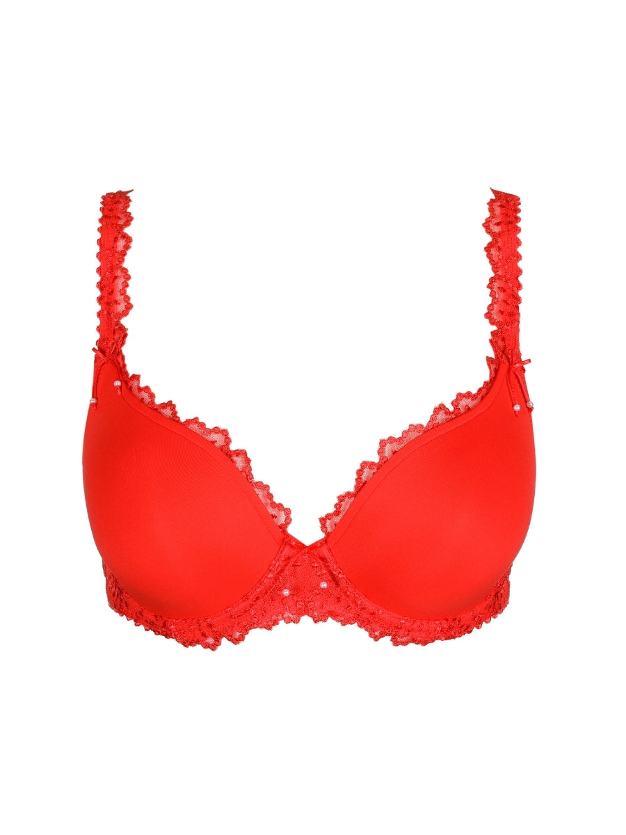 Jane Padded Heartshape Bra - True Red