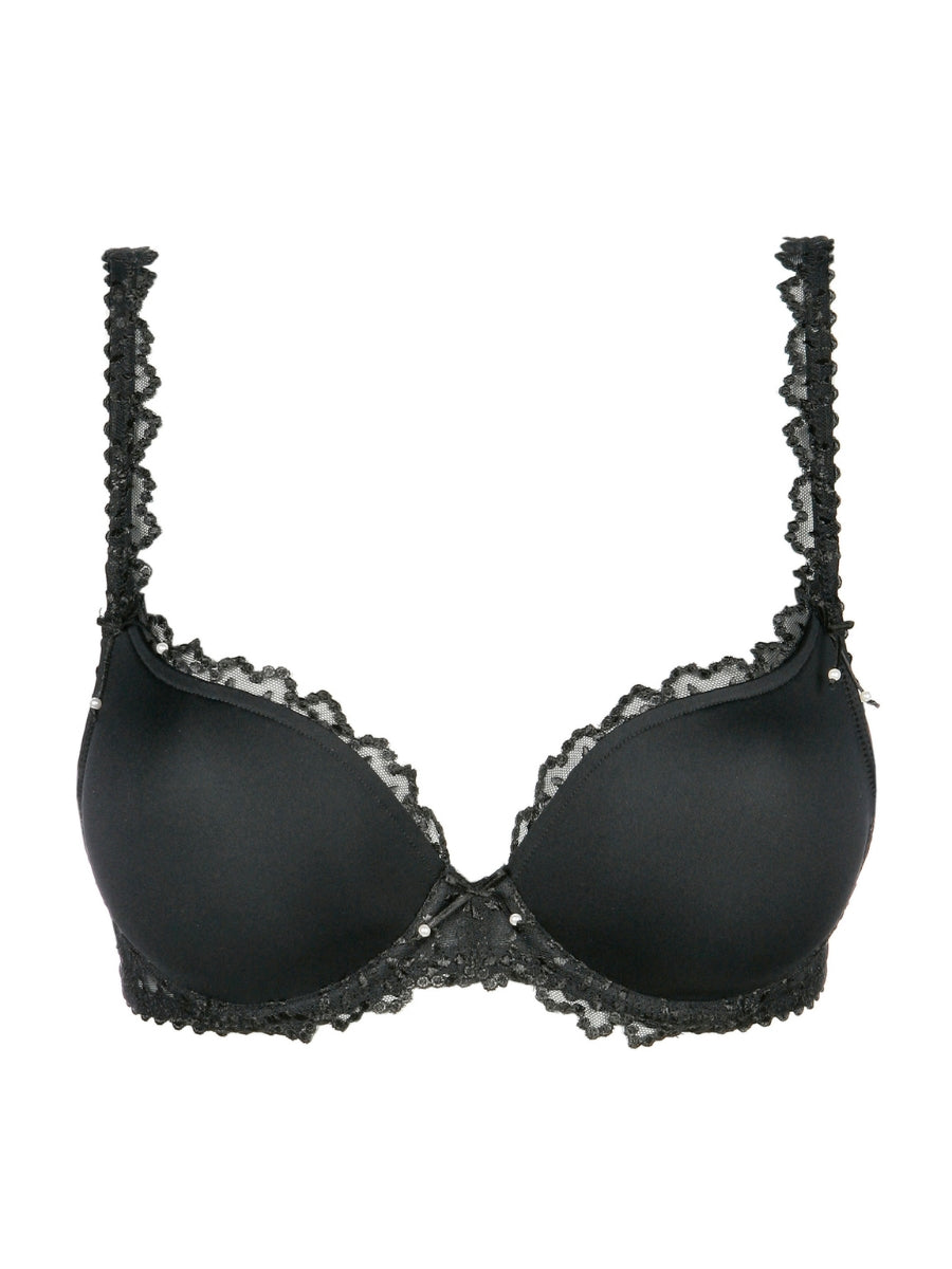 Jane Padded Heartshape Bra - Black