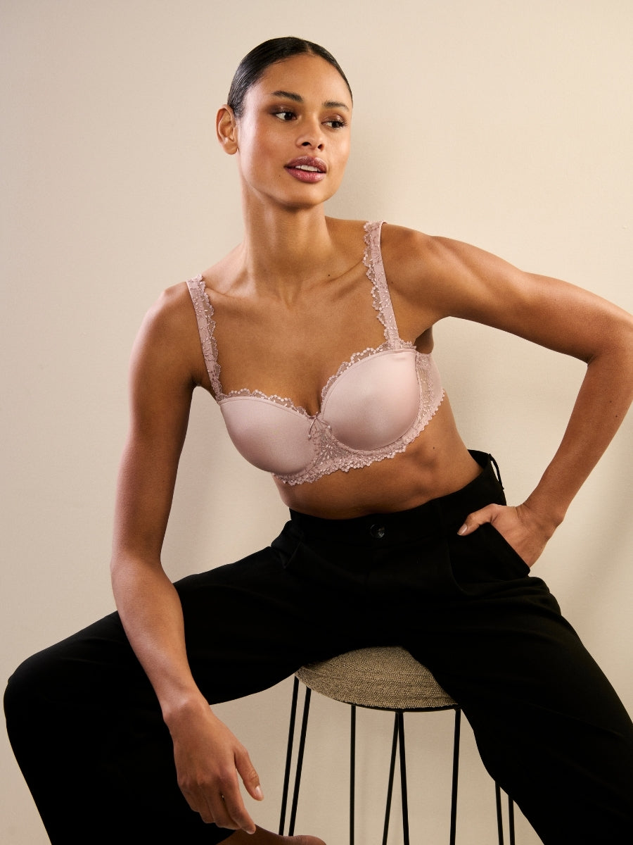 Jane Padded Strapless Bra - Bois De Rose