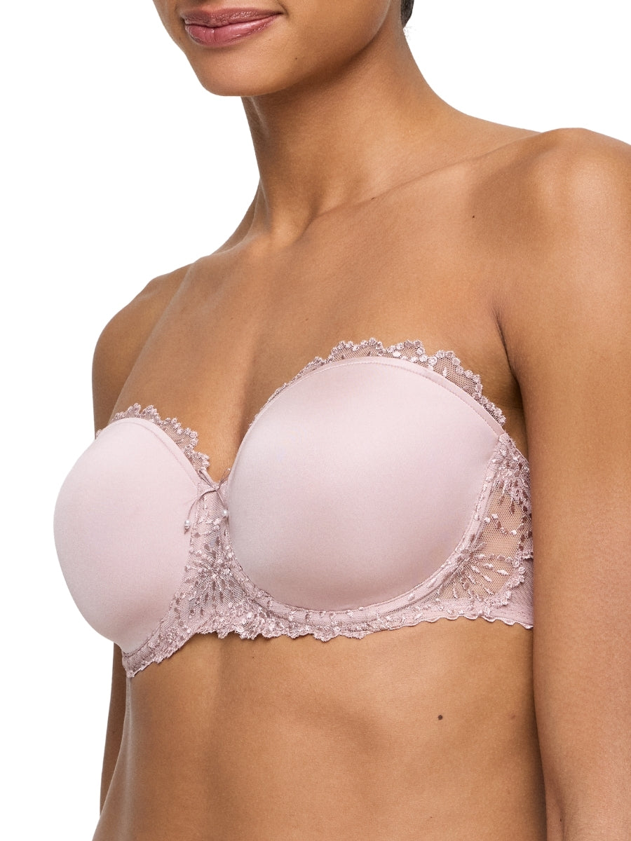 Jane Padded Strapless Bra - Bois De Rose