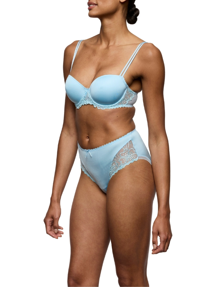 Jane Padded Balcony Bra - Milky Blue