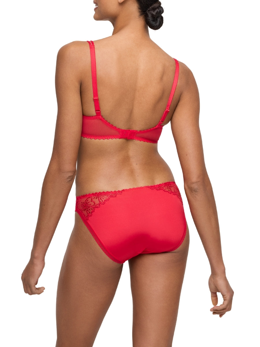 Jane Padded Balcony Bra - True Red