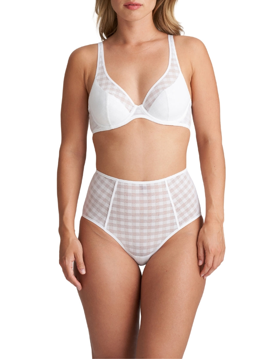 Jereme Half Padded Plunge Bra - White