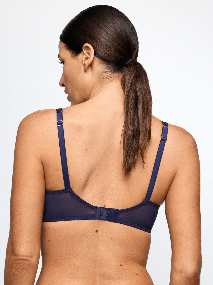 Linaa Half Padded Plunge Bra - Evening Blue