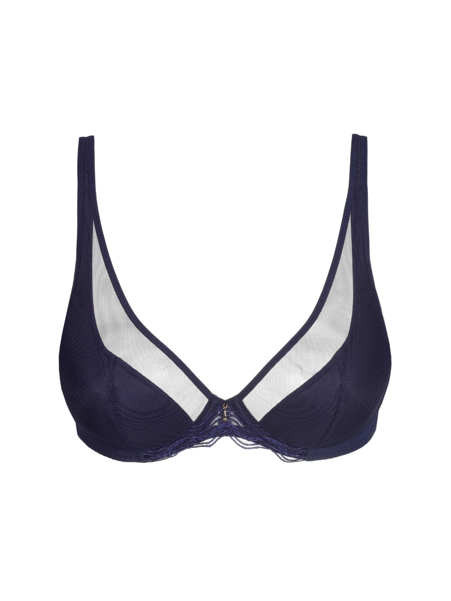 Linaa Half Padded Plunge Bra - Evening Blue