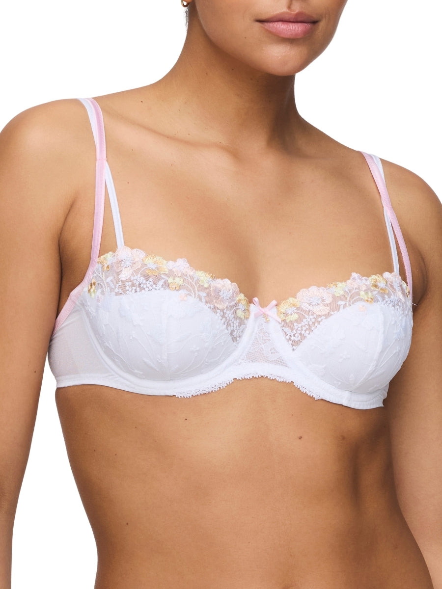 Lizelot Half Padded Balcony Bra - White