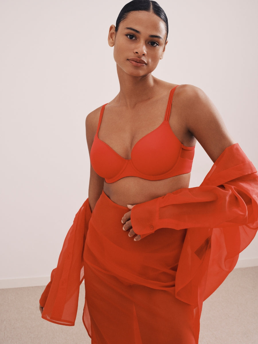 Louie Spacer Full Cup Bra - True Red