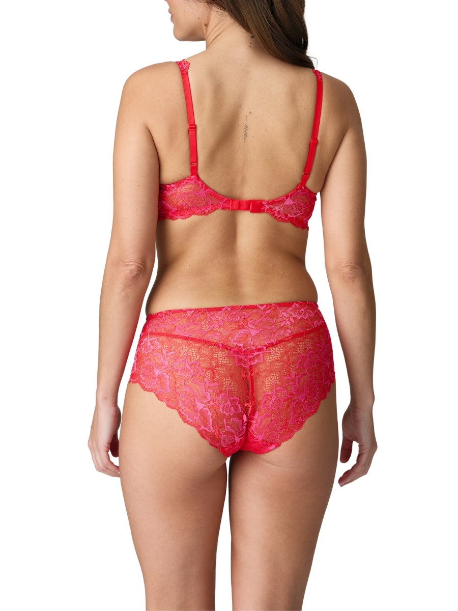 Manyla Padded Balcony Bra - Pixie Red