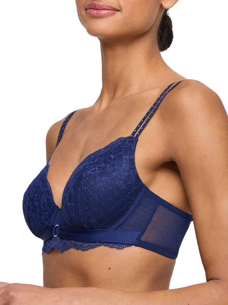 Musea Padded Heartshape Bra - Sapphire Blue