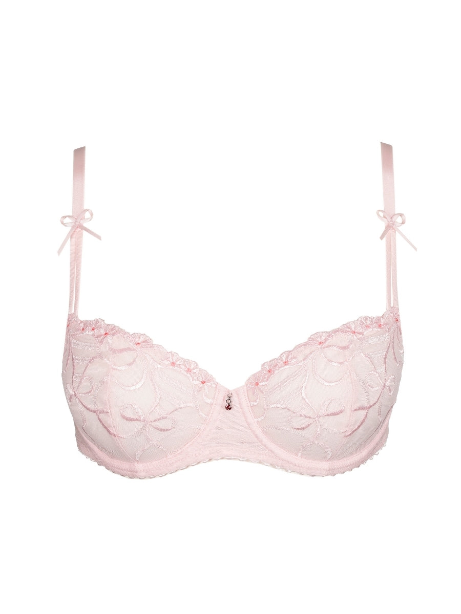 Noova Vertical Seam Balcony Bra - Gardenia Rose