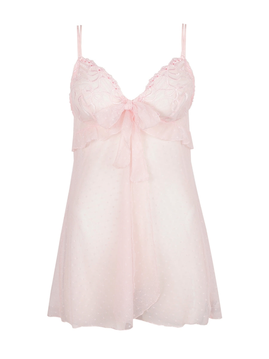 Noova Sheer Chemise - Gardenia Rose