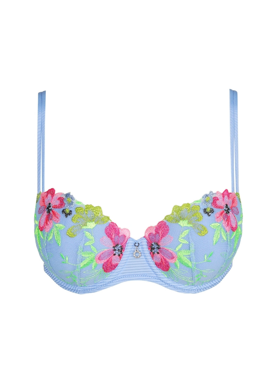 Odilly Padded Balcony Bra - Santorini Blue