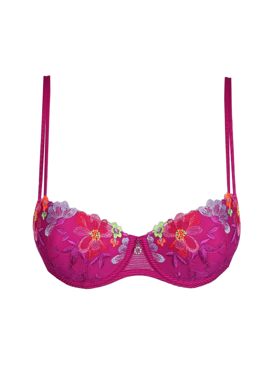 Odilly Padded Balcony Bra - Wild Rose