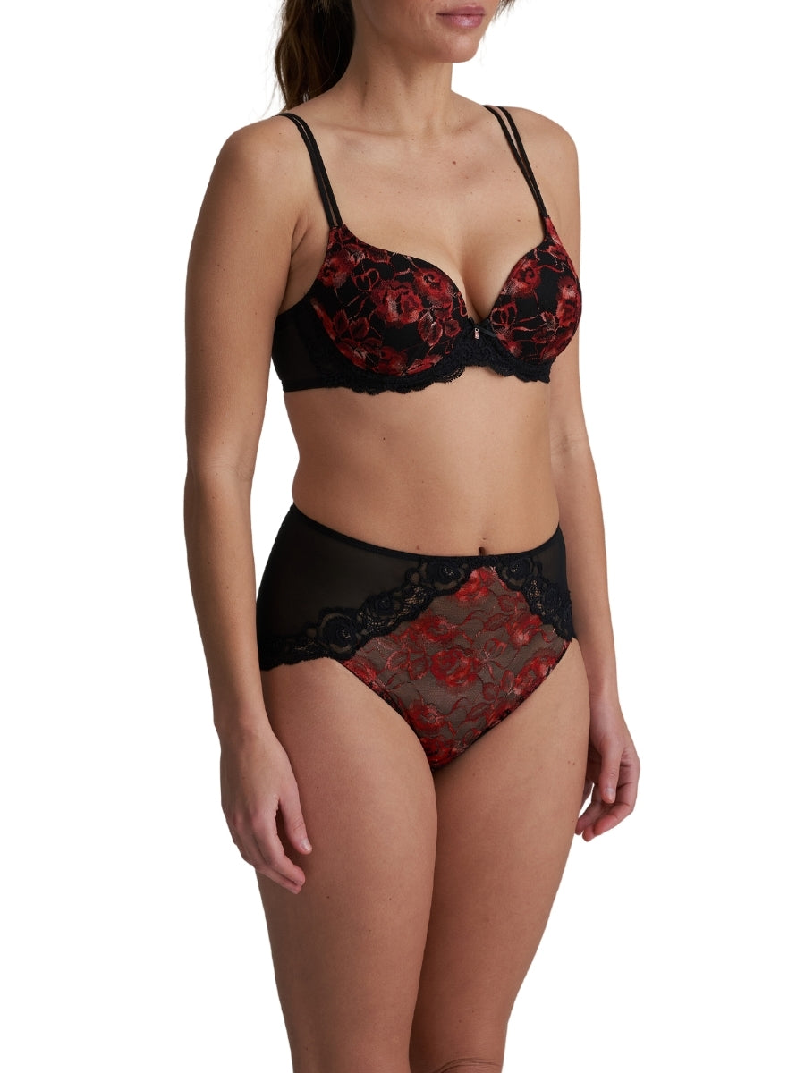 Selyna Padded Heartshape Bra - Spicy Red