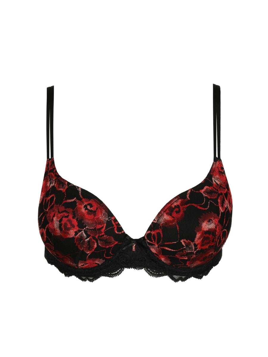 Selyna Padded Heartshape Bra - Spicy Red