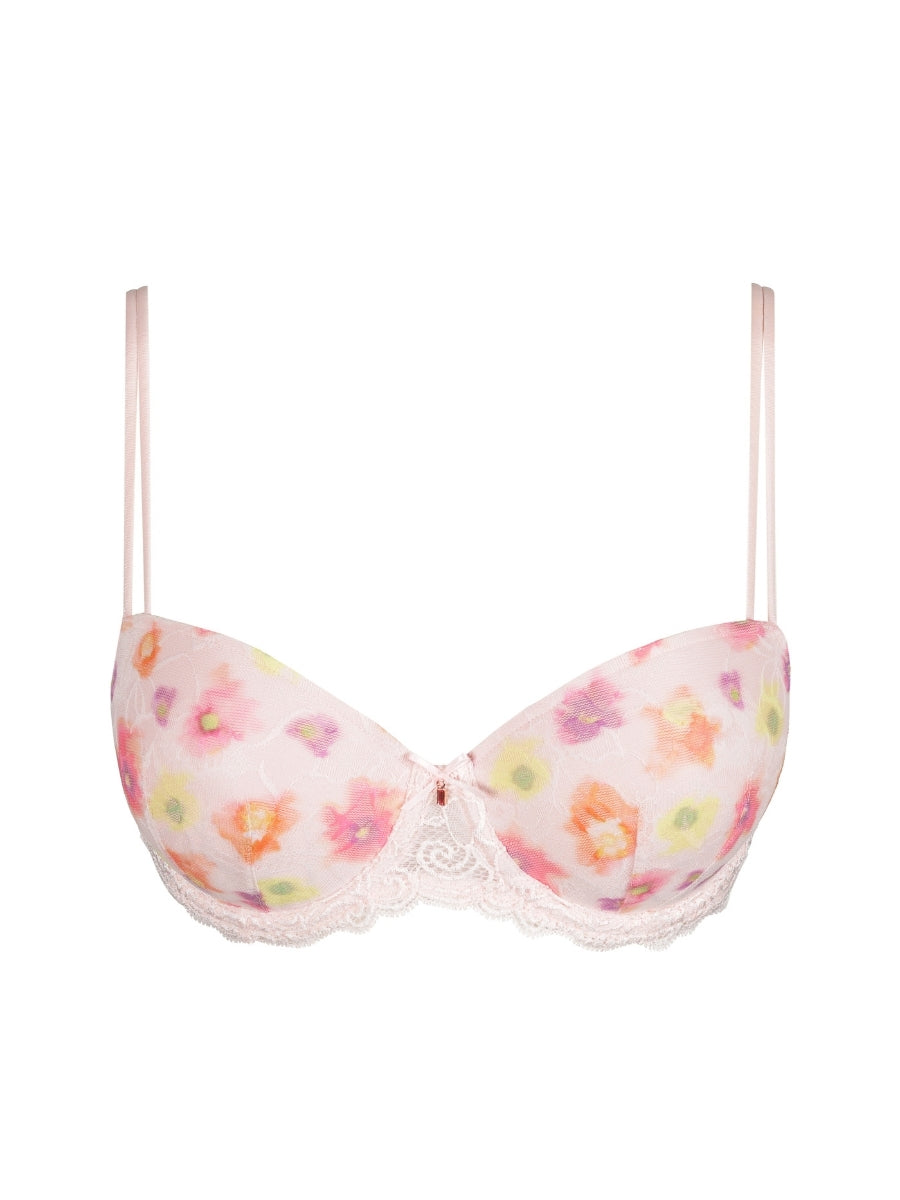 Selyna Padded Balcony Bra - Gardenia Rose