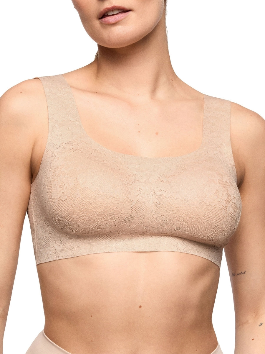 Soft Studio Lace Padded Bralette - Caffé Latte
