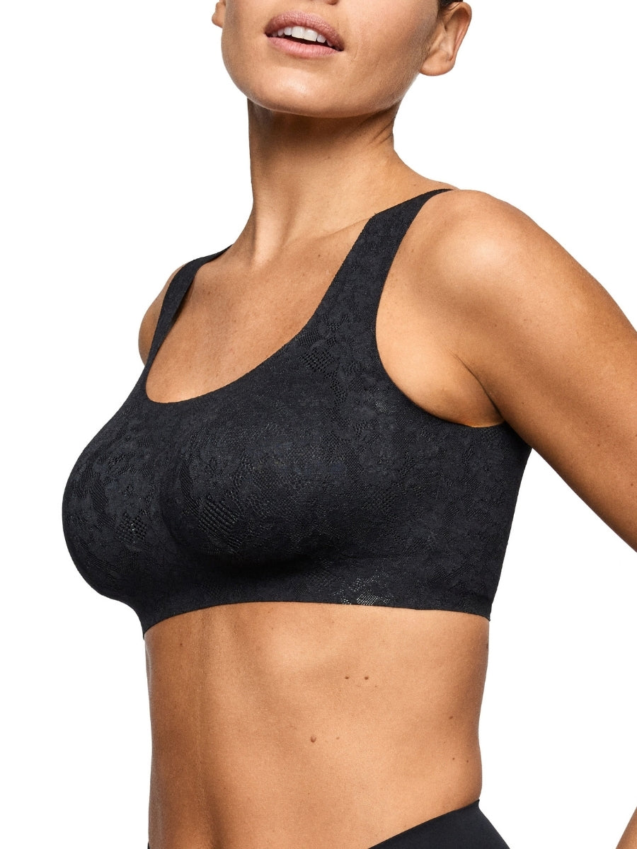 Soft Studio Lace Padded Bralette - Black