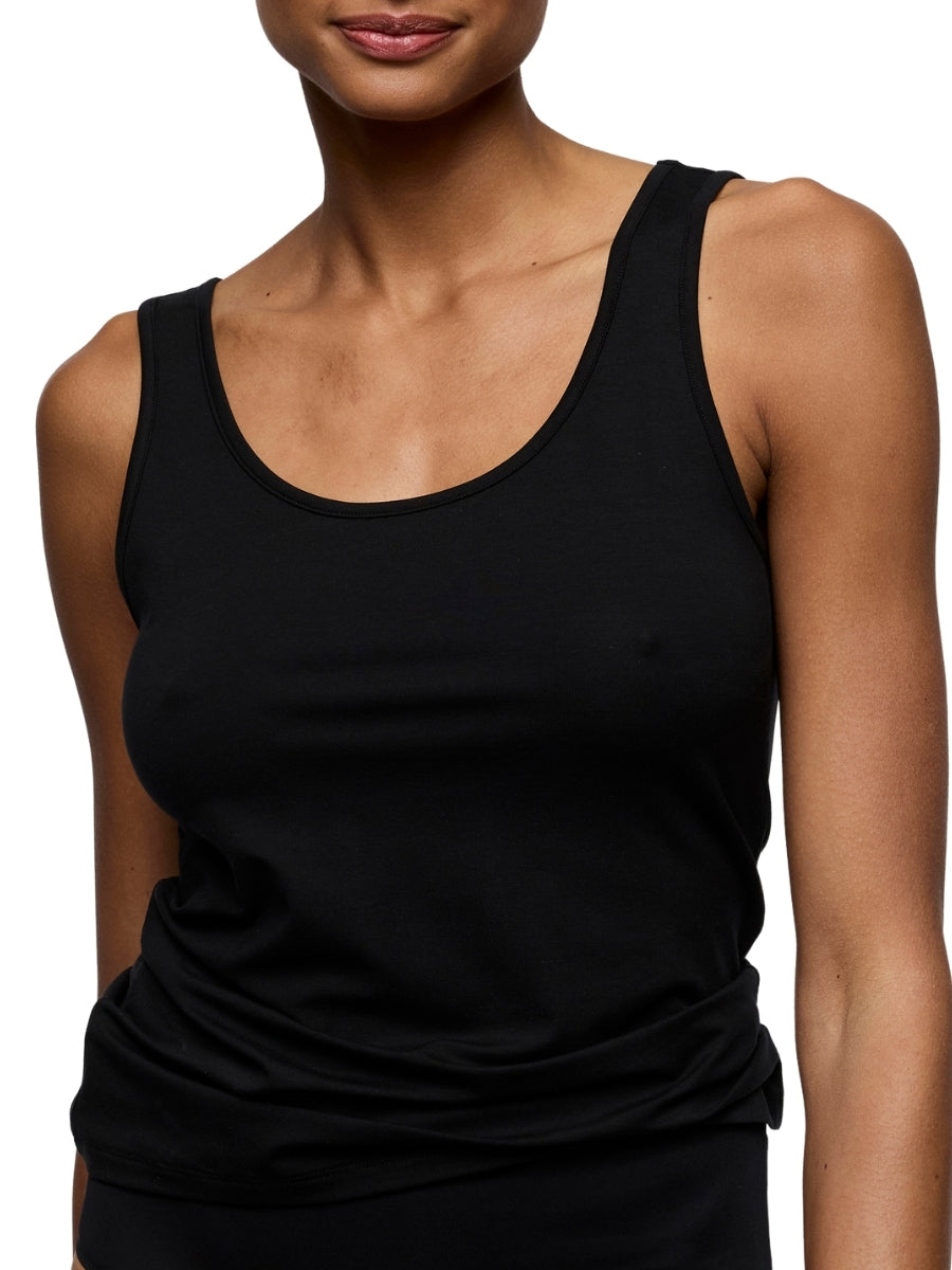 Soft Studio Vest Top - Black
