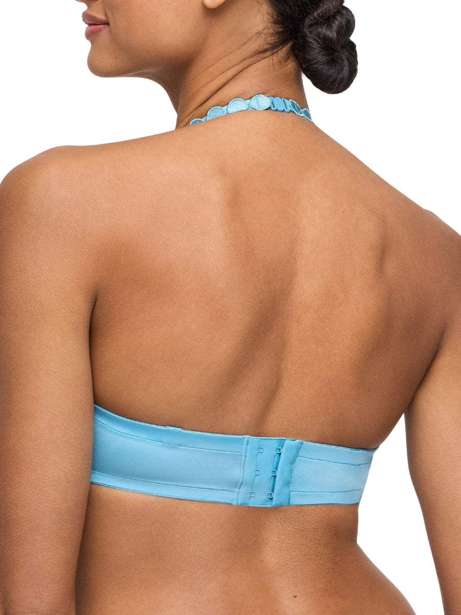 Tom Padded Balcony Bra - Azure Delight