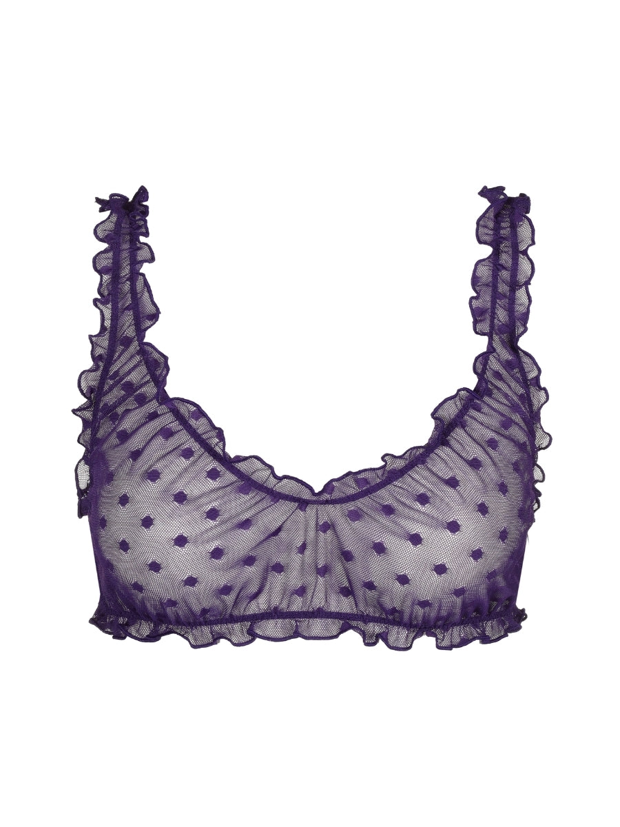 Tulio Bralette Top - Majestic Purple