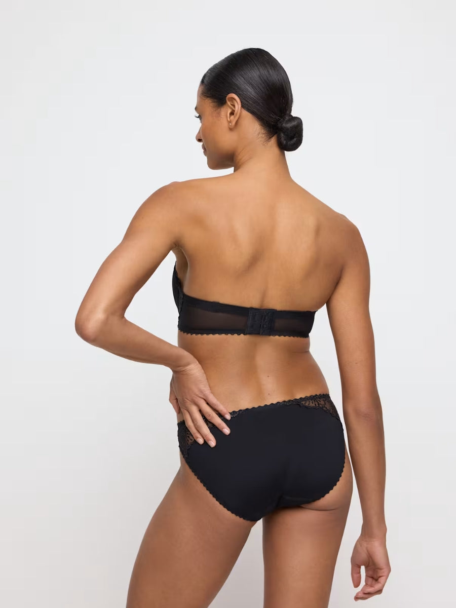 Jane Padded Strapless Bra - Black