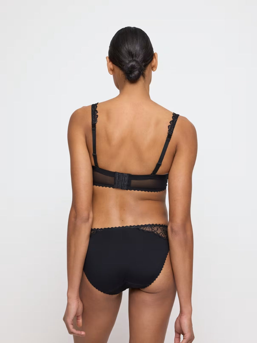Jane Padded Strapless Bra - Black