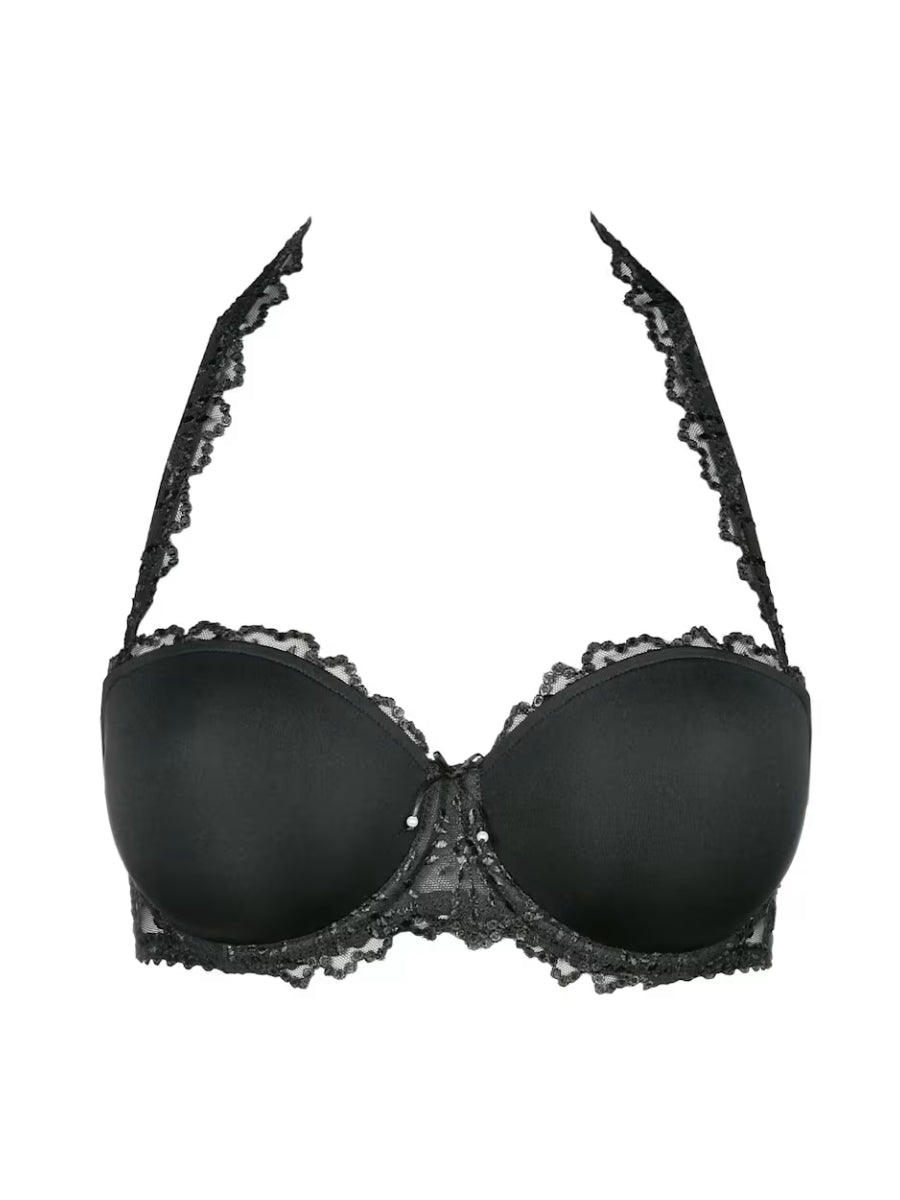 Jane Padded Strapless Bra - Black