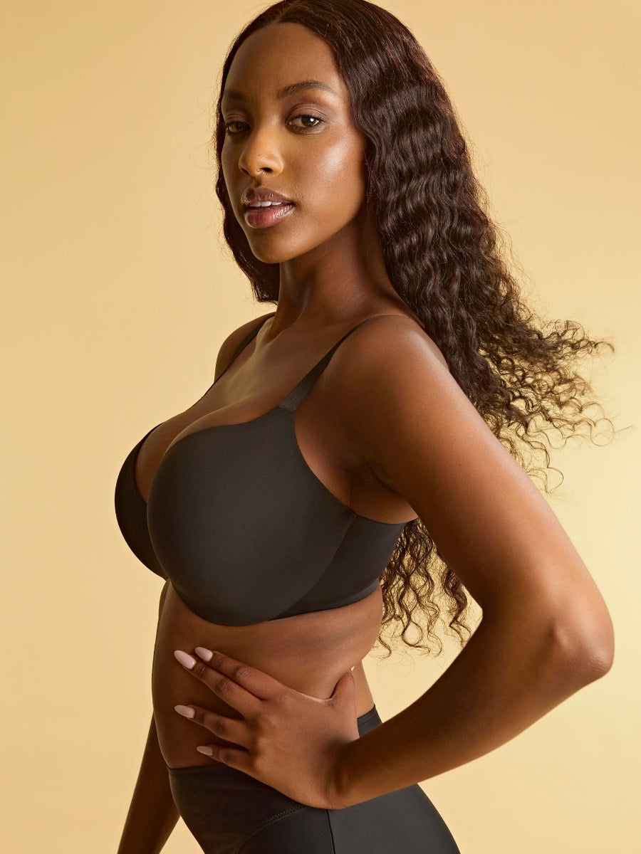 365 Moulded Plunge Bra - Black