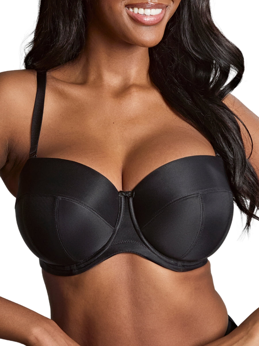 Alice Balcony Strapless Bra - Black