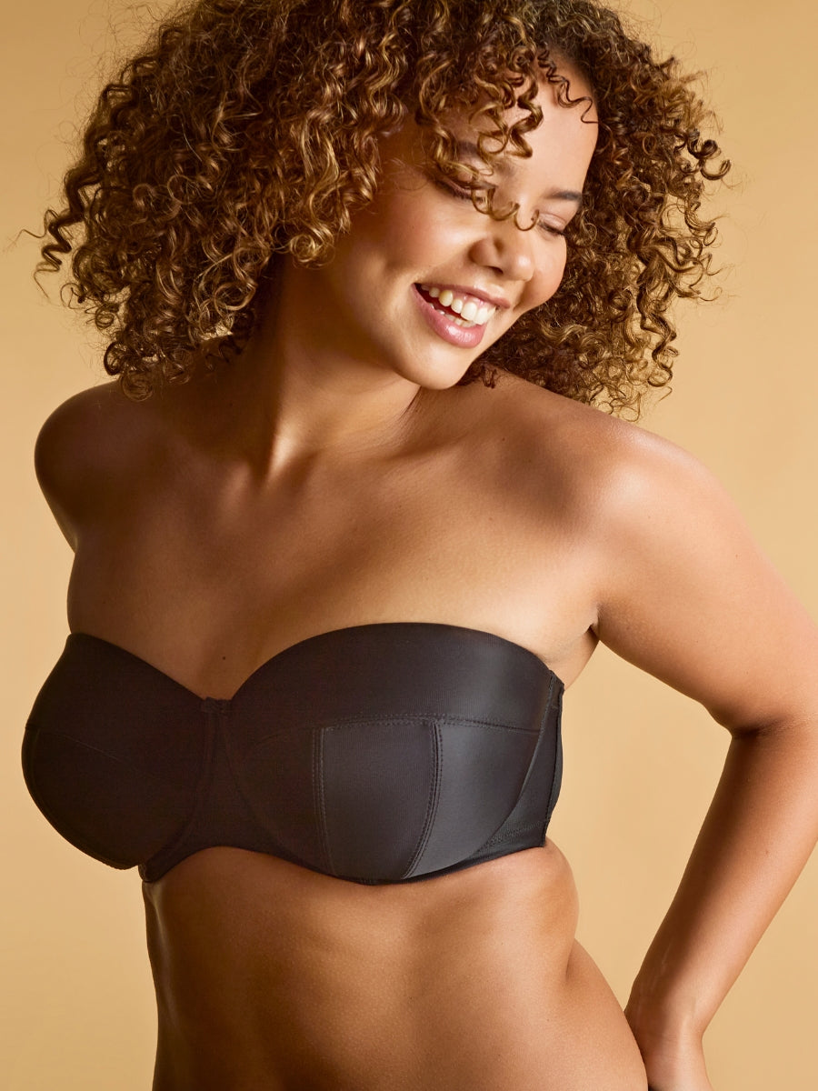 Alice Balcony Strapless Bra - Black