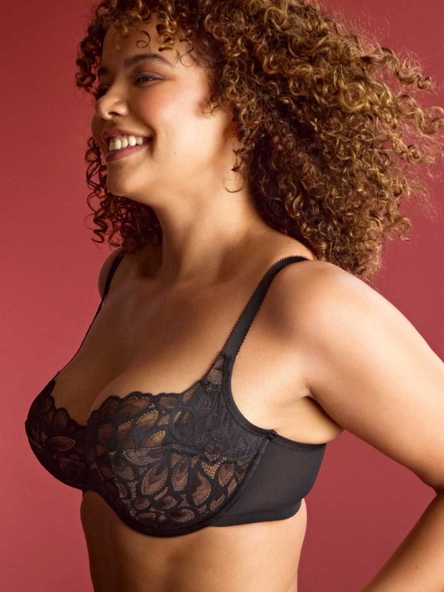 Allure Balcony Bra - Black/Latte