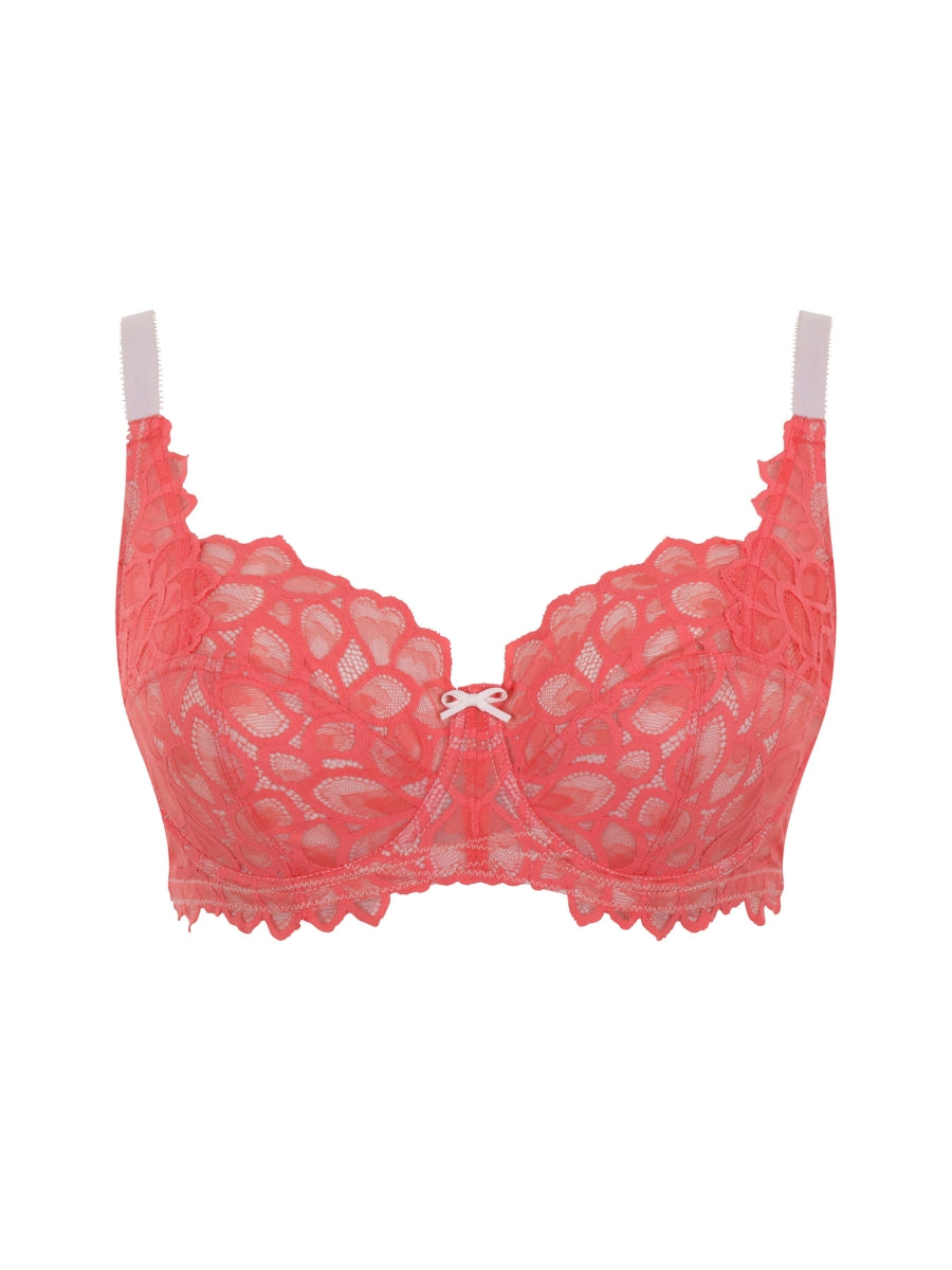 Allure Full Cup Bra - Coral