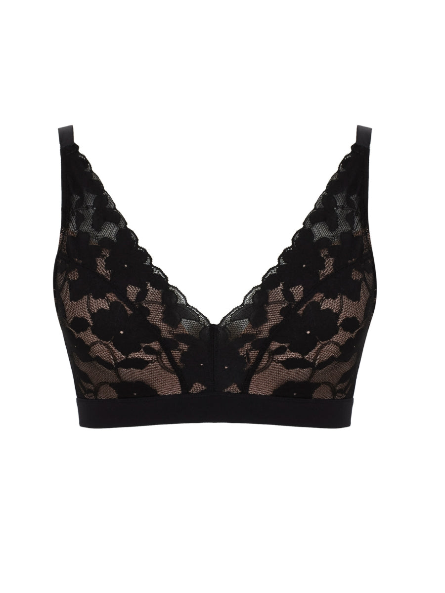 Amour Non Wired Bra - Black/Pecan