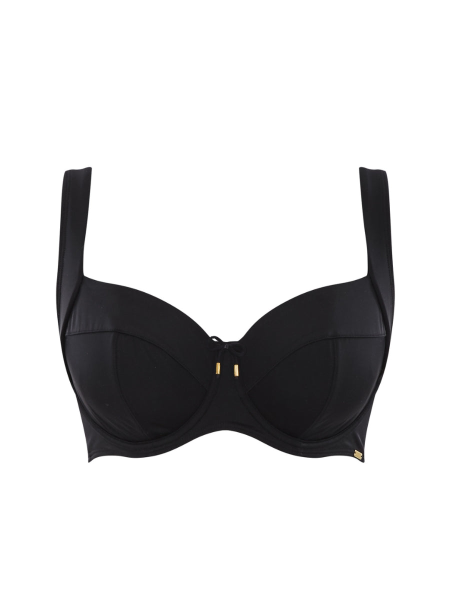 Anya Riva Full Cup Bikini Top - Black