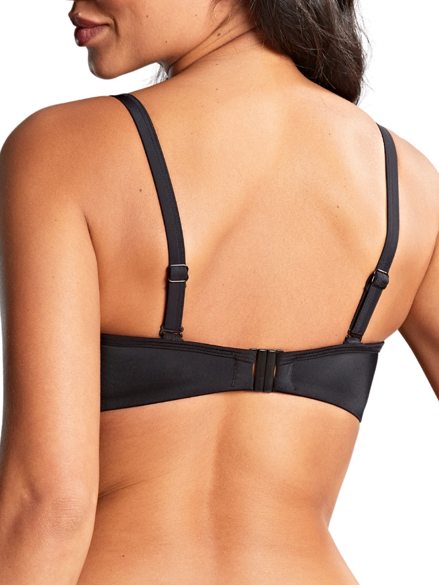 Anya Riva Bandeau Bikini Top - Black