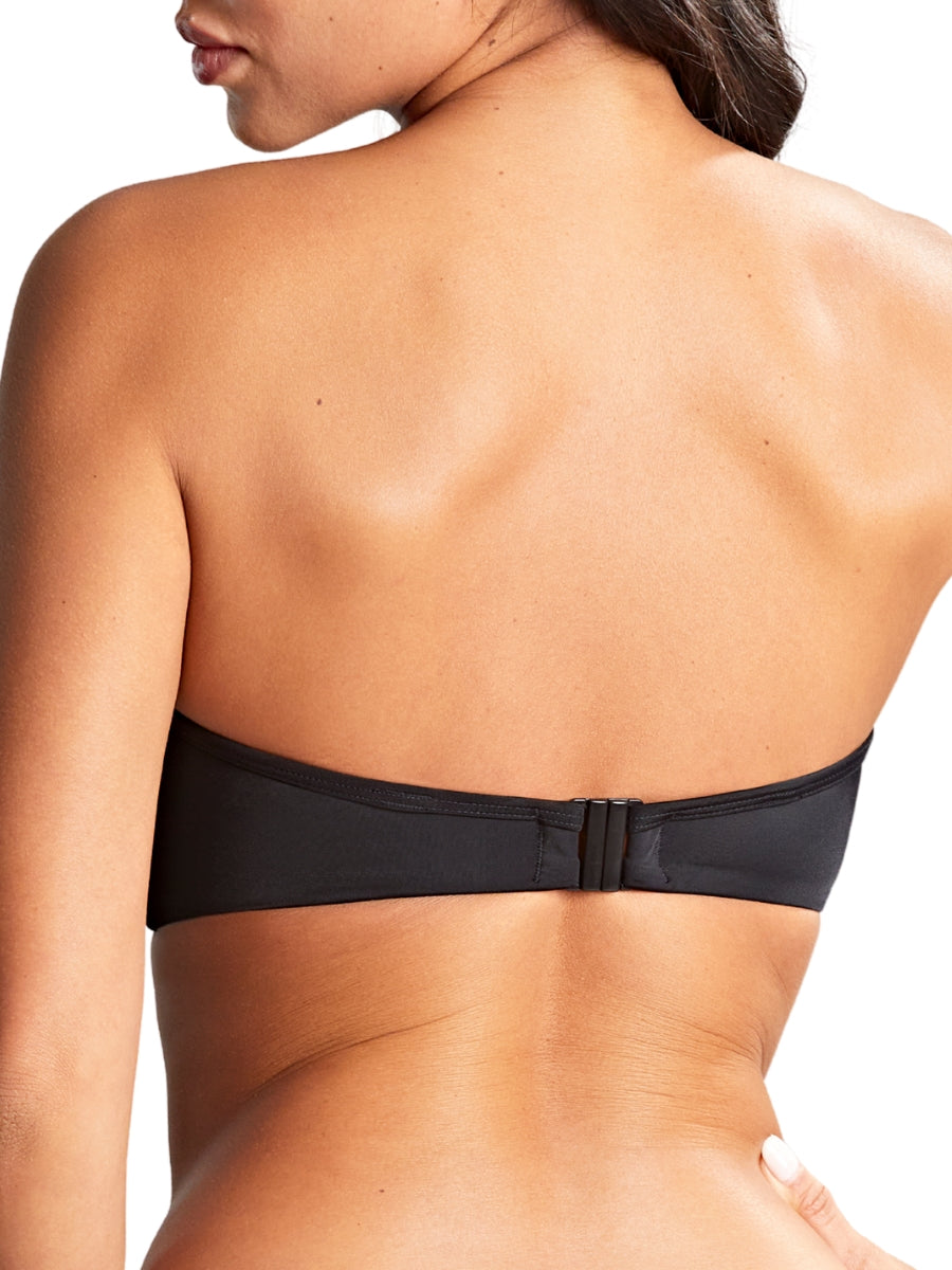 Anya Riva Bandeau Bikini Top - Black