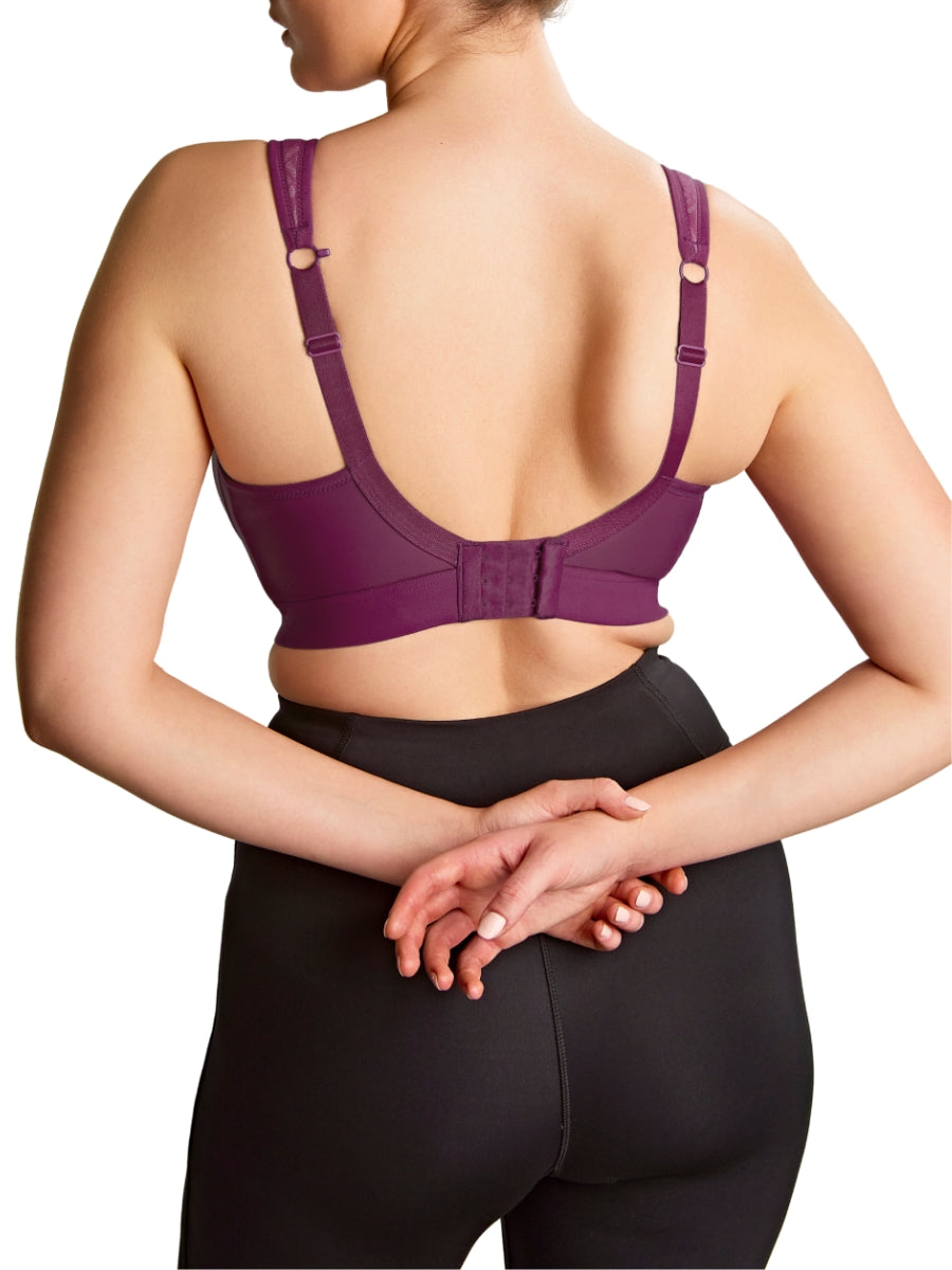 Boundless Non Wired Racerback Sports Bra - Berry/Chalk