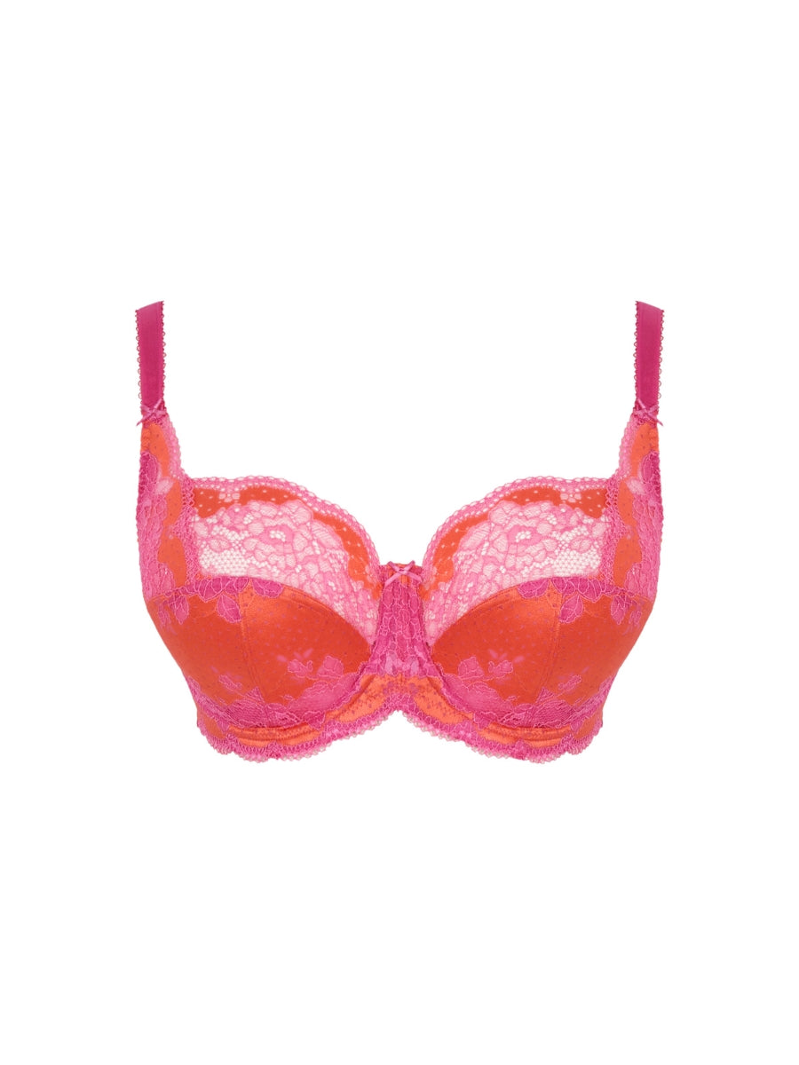 Clara Full Cup Bra - Pink Papaya