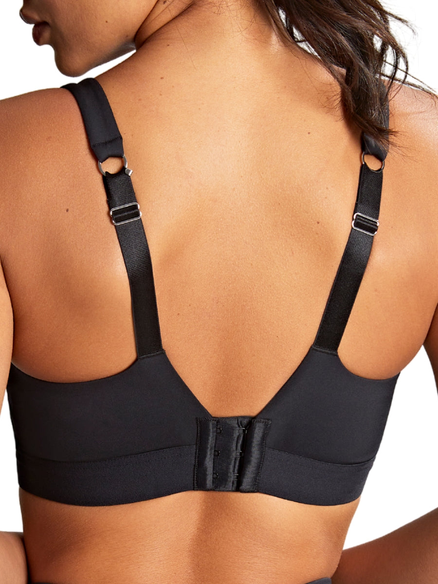 Endurance Wired Racerback Sports Bra - Black