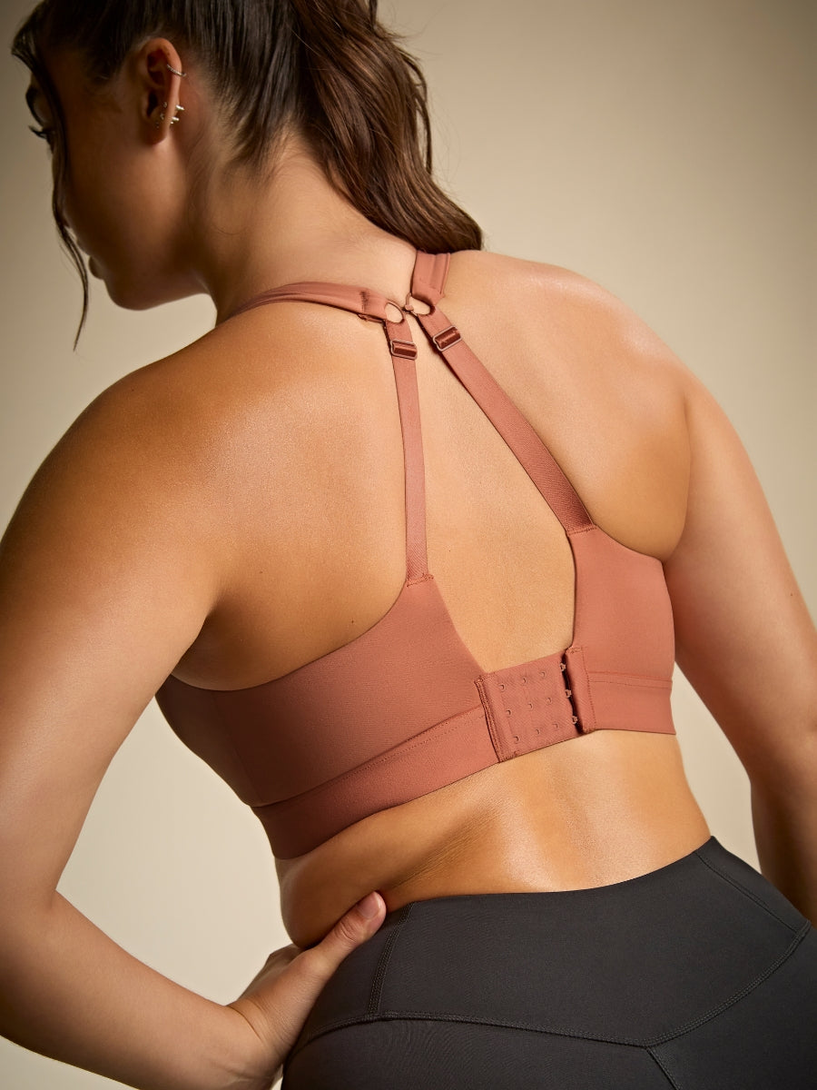 Endurance Wired Racerback Sports Bra - Sienna Rose