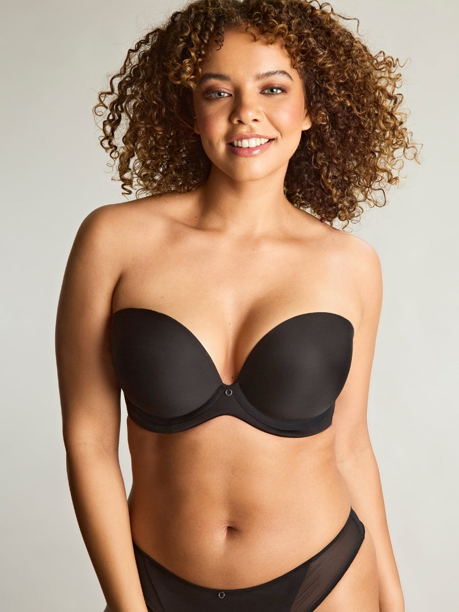 Faith Moulded Strapless Bra - Noir