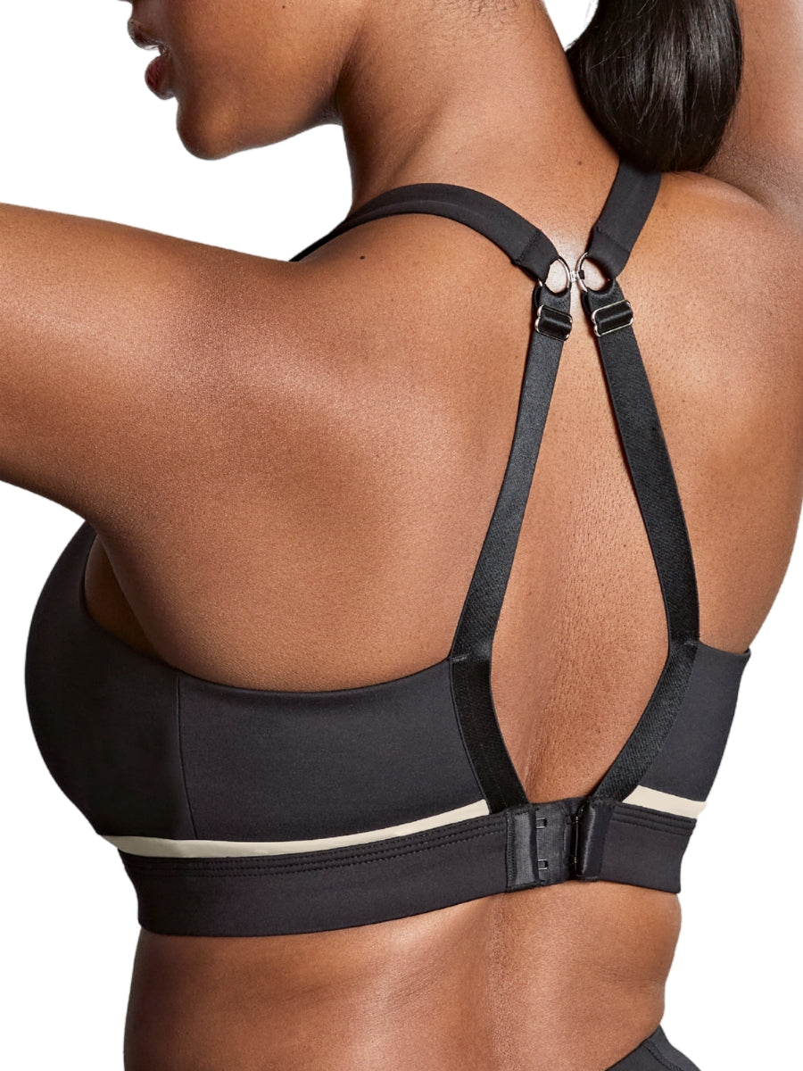 Freedom Non Wired Racerback Sports Bra - Black/Chalk