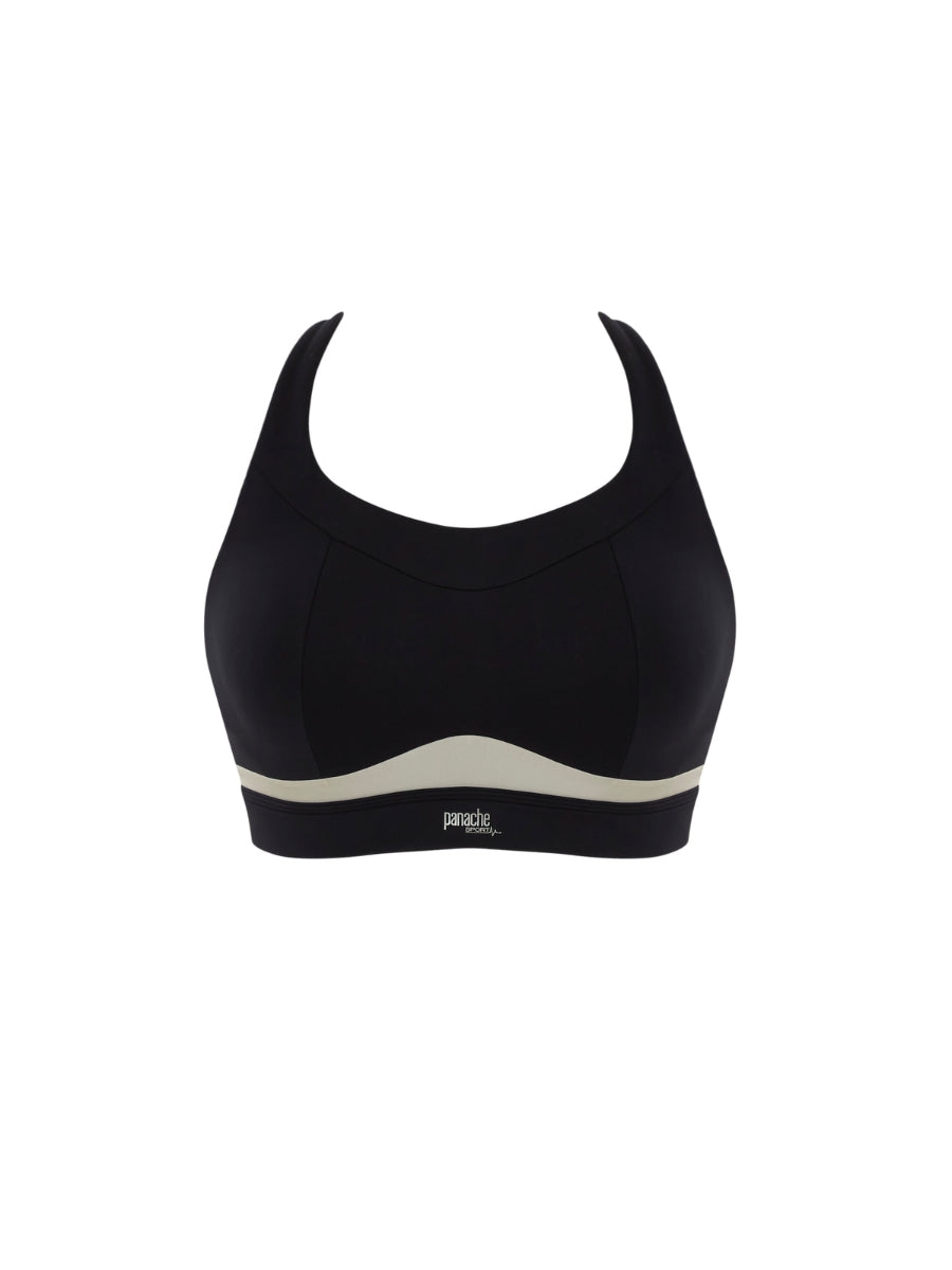 Freedom Non Wired Racerback Sports Bra - Black/Chalk