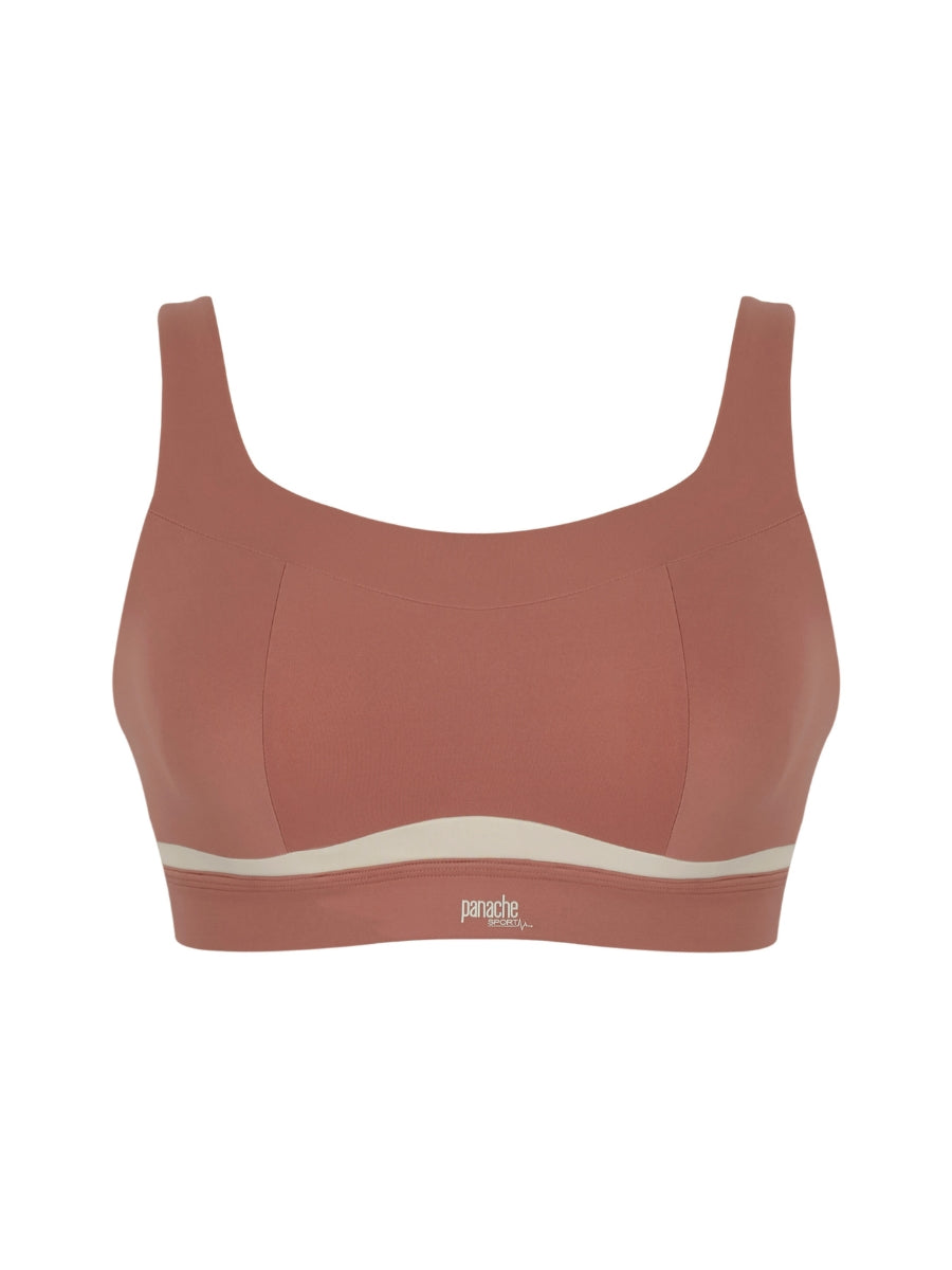 Freedom Non Wired Racerback Sports Bra - Sienna Rose/Chalk