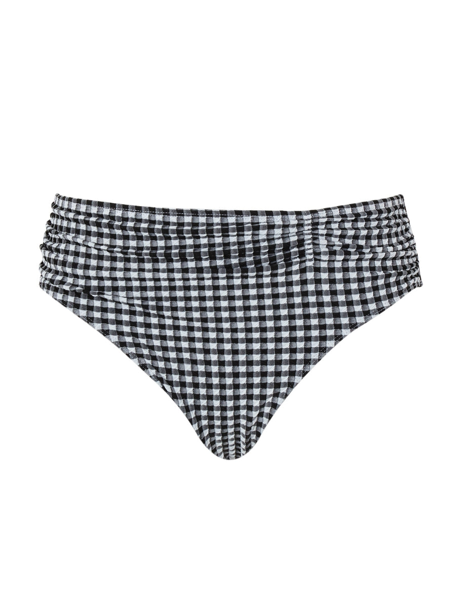 Gingham Midi Bikini Brief