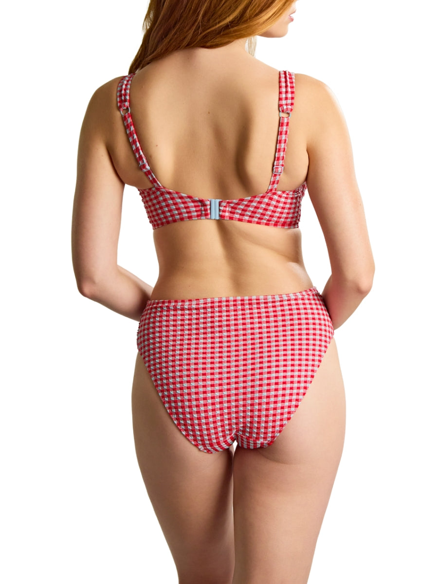 Gingham Midi Bikini Brief