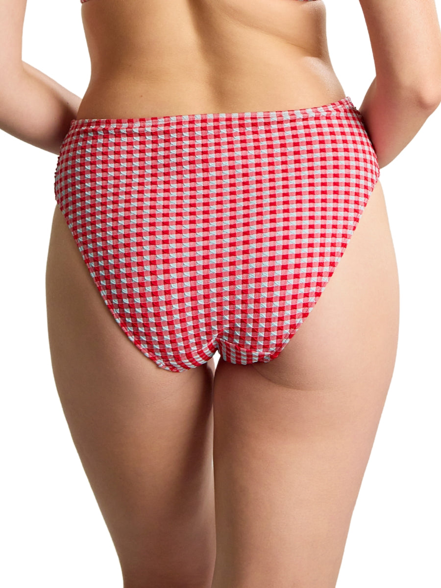 Gingham Midi Bikini Brief