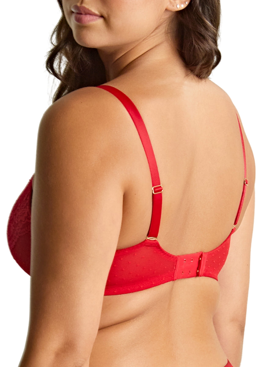 Heidi Plunge Bra - Ruby Red